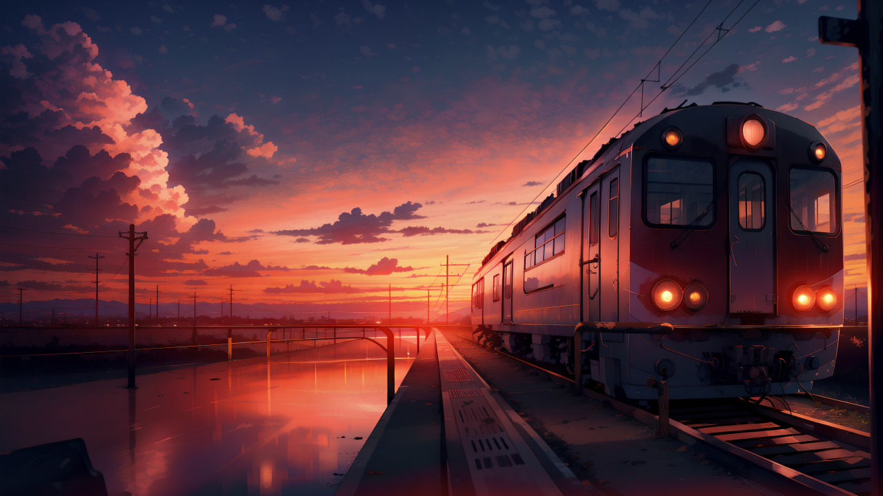 Hi, this anime train is cool!