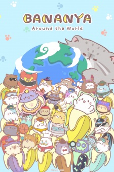 Capa de Bananya: Around the World