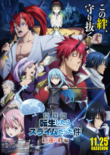 Poster anime Tensei shitara Slime Datta Ken Movie: Guren no Kizuna-hen Sub Indo