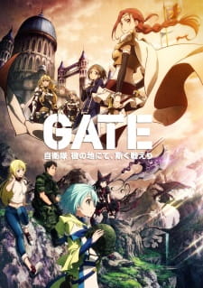 Poster anime Gate: Jieitai Kanochi nite, Kaku TatakaeriSub Indo