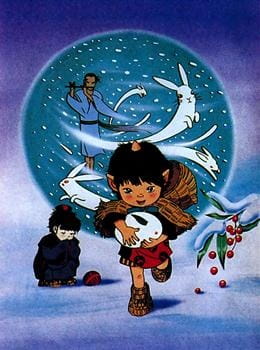 Goblin and "Yuki Usagi" (Snow Hare), Oni no Ko to Yuki Usagi