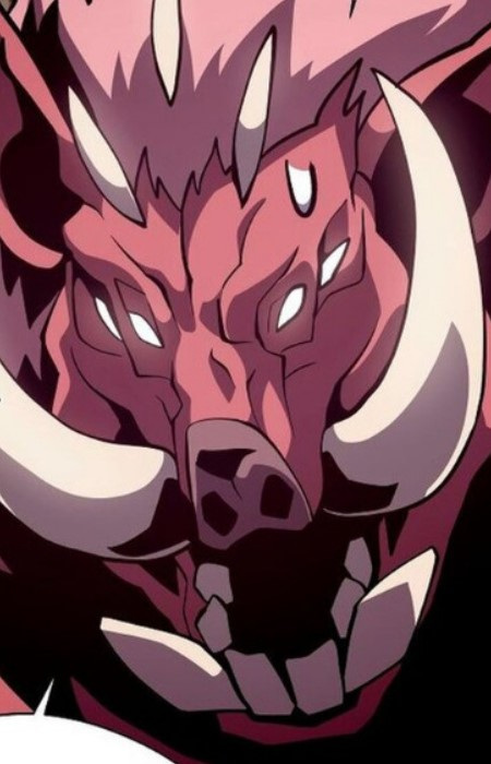 capa de mangá de Chief of the Fanged Boar Tribe