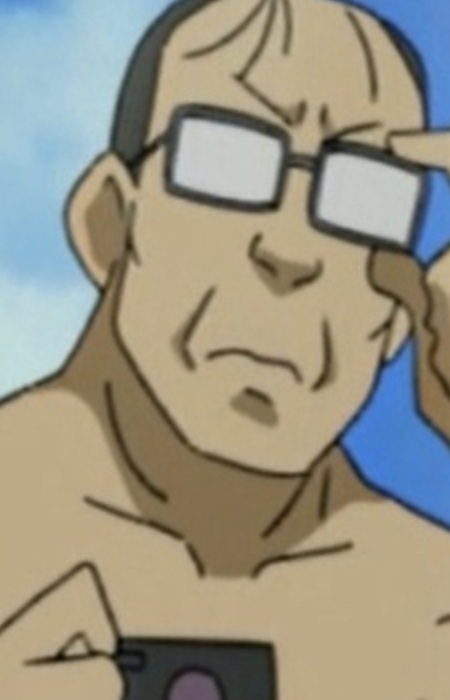 at Beach with Glasses Man