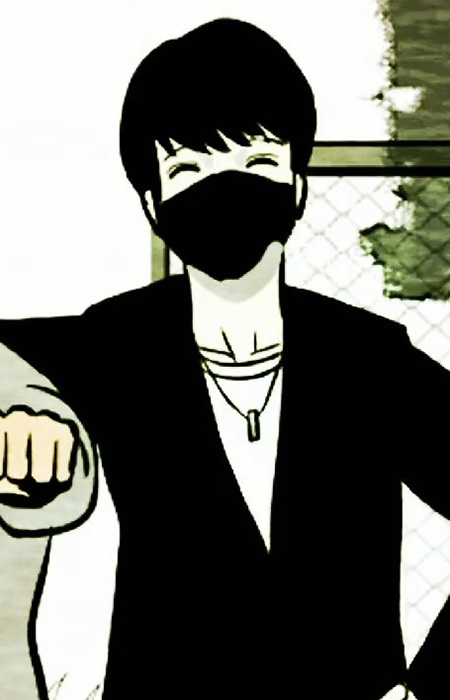capa de mangá de Black Mask