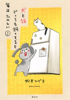 Capa de Inu to Neko Docchi mo Katteru to Mainichi Tanoshii