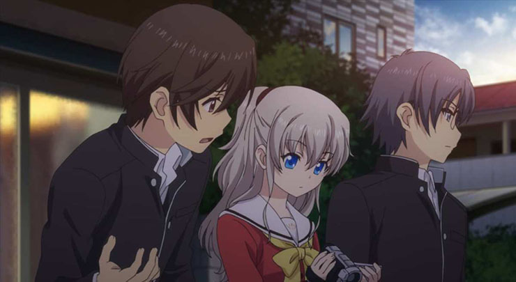 Charlotte Yuu Otosaka, Nao Tomori, Jōjirō Takajō