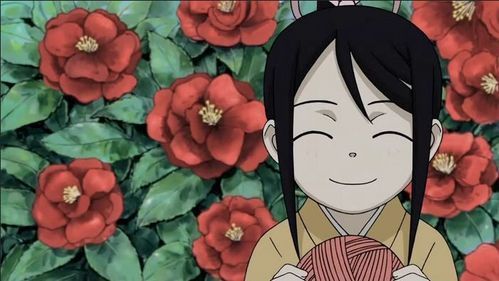 Soul Eater Young Tsubaki with flowers