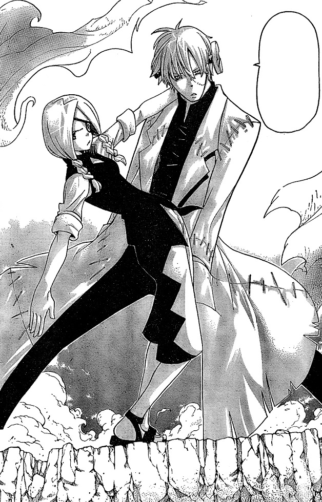 Soul Eater Stein and Marie pose together