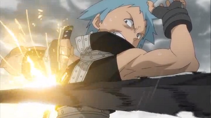 Soul Eater Black Star blocks attack