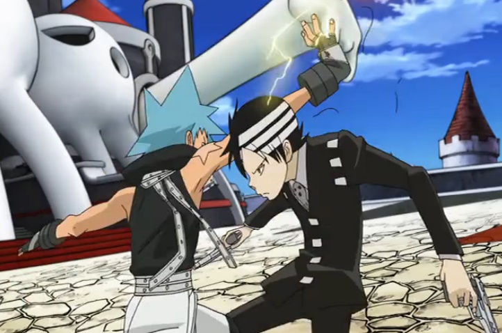 Soul Eater Black Star vs Kid