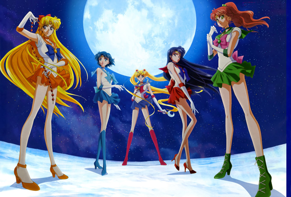 The Sailor Guardians from Sailor Moon Crystal