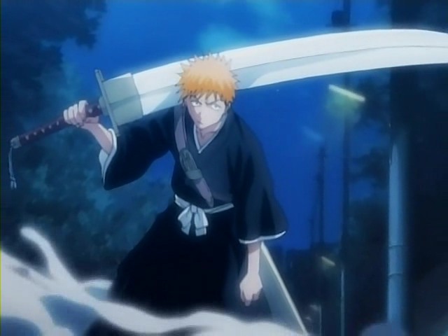 Ichigo and his Zanpakuto from Bleach