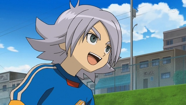 Inazuma Eleven Fubuki Shirou smiling anime shot