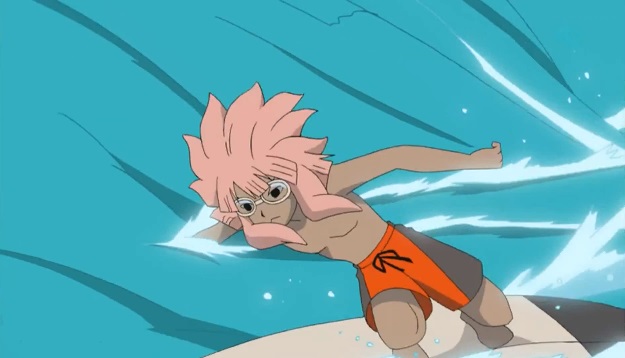 Inazuma Eleven Tsunami surfing