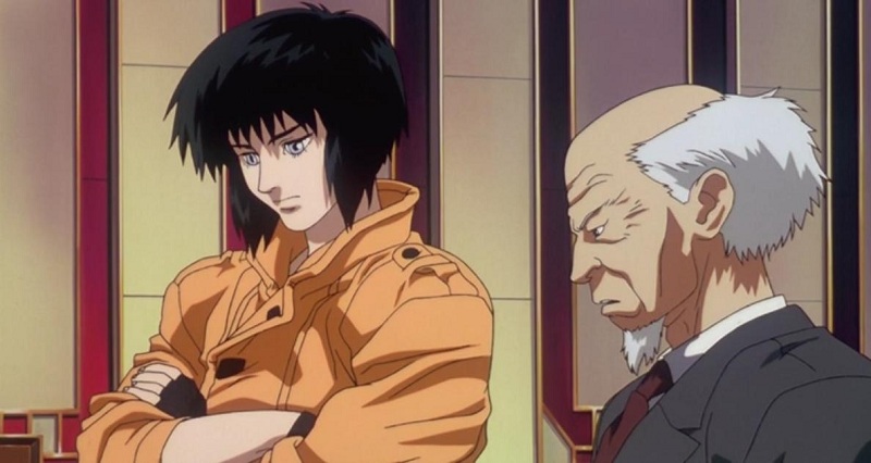 Ghost in the Shell - Aramaki with Motoko