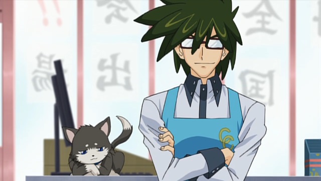 Cardfight!! Vanguard Shin Nitta with cat