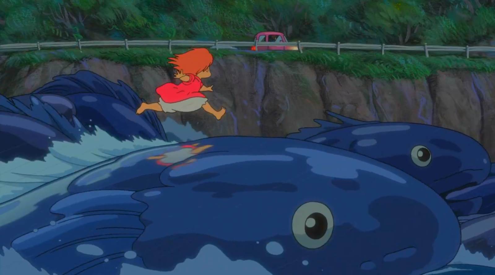 Gake no Ue no Ponyo, Ponyo returning to land