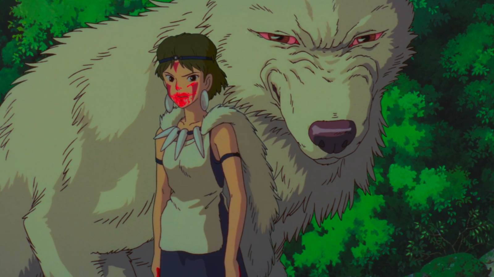 Mononoke Hime, The wolf-girl