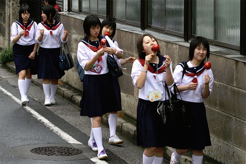 Traditional Japanese Sailor School Uniforms