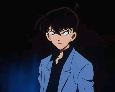 Detective Conan Shinichi Serious