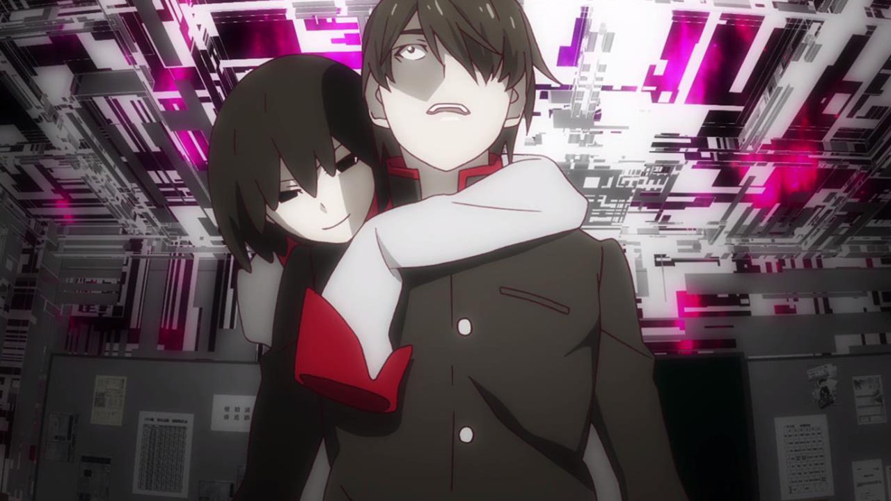 Owarimonogatari Ougi devil on shoulder