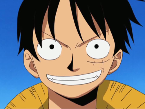 One Piece Monkey D. Luffy grinning