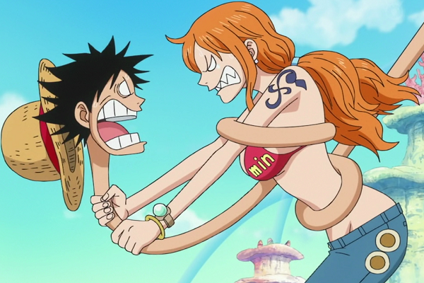 One Piece Luffy and Nami
