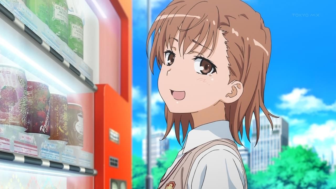 toaru kagaku no railgun anime vending machine