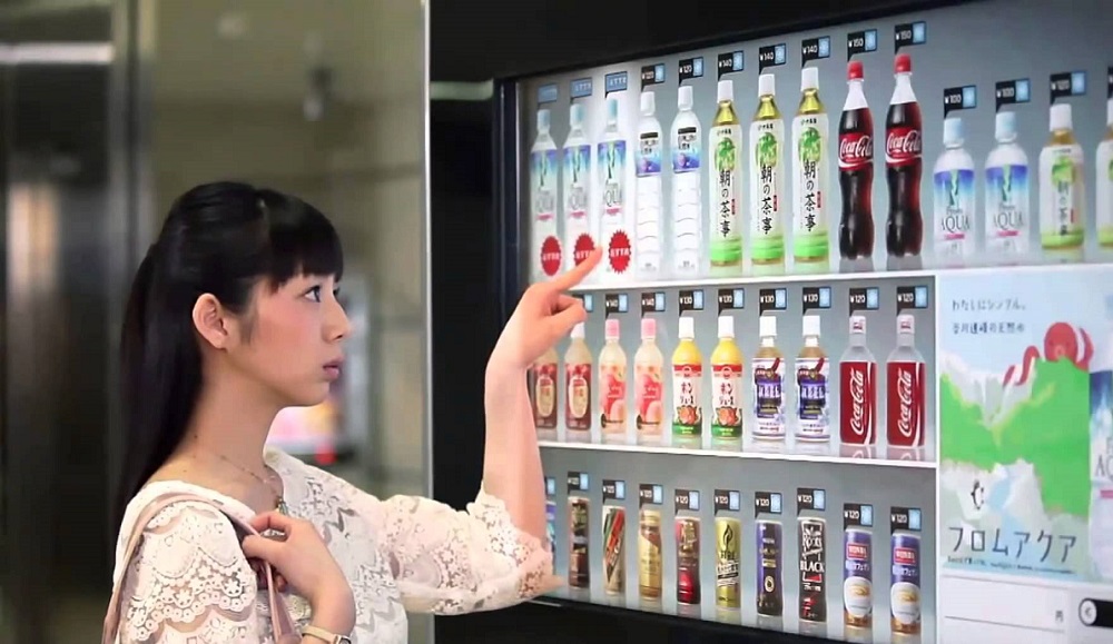 vending machine touch panel