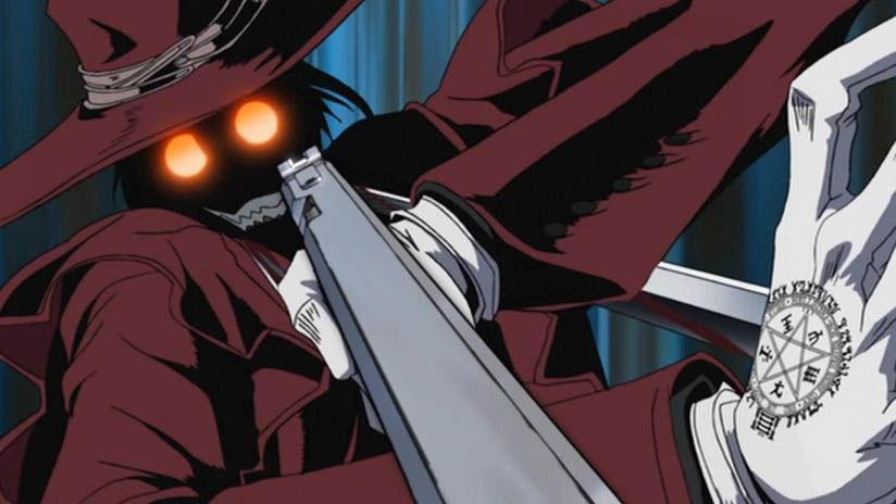 Hellsing Alucard vampire scary anime horror anime