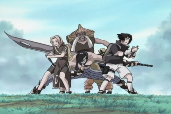 Naruto_Team 7 vs. Zabuza Momochi and Haku