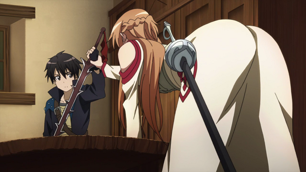 Hot Moments Sword Art Online Asuna stops Kirito