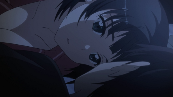 Hot Moments Sword Art Online Suguha comforts Kazuto