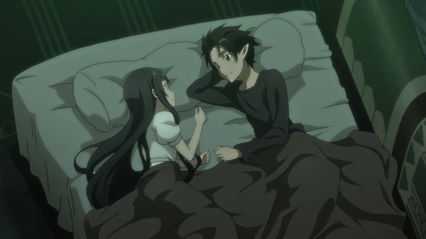 Hot Moments Sword Art Online Yui sleeping next to Kirito