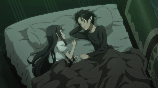 sao asuna and kirito sleeping