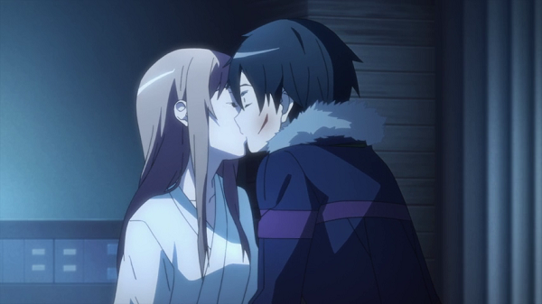 Hot Moments Sword Art Online Asuna Kirito Kazuto kiss