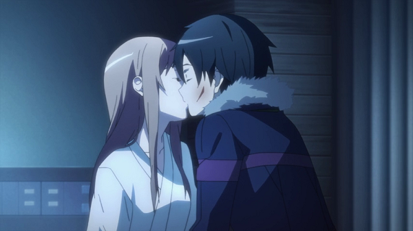 Anime Sword Art Online, anime, anime-girl, anime-couple, love, HD wallpaper