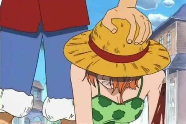 embarrassed luffy