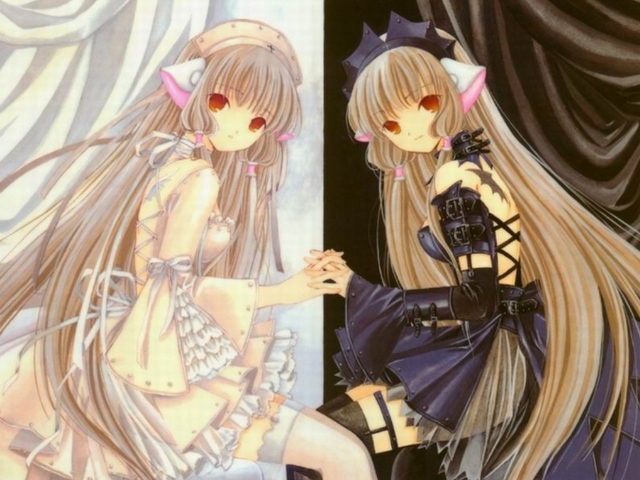 chii and freya Chobits anime twins