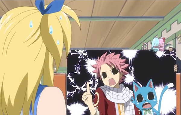 Fairy Tail Lucy, Natsu, and Happy 