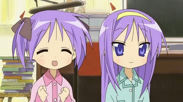 tsukasa and kagami hiiragi Lucky☆Star anime twins