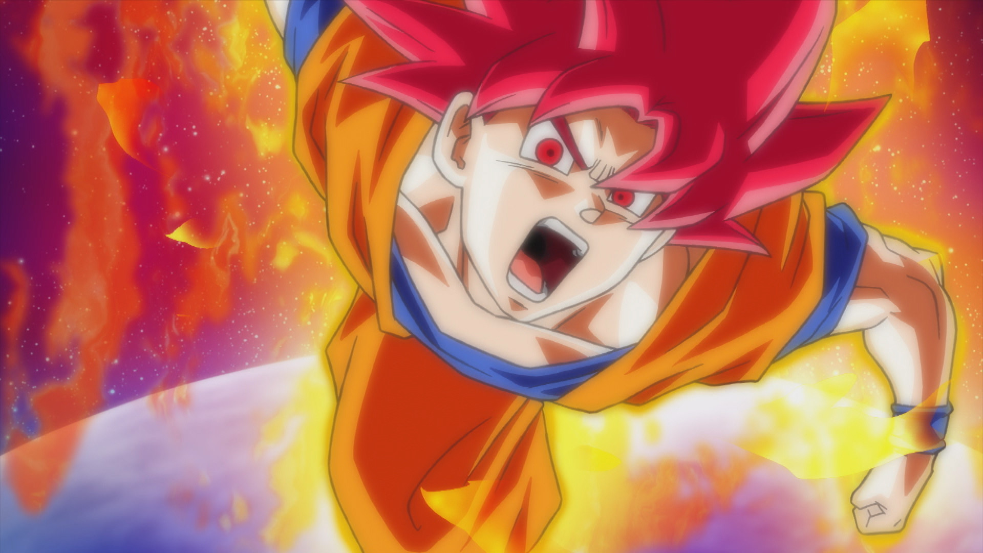 Goku SuperSaiyajin God  Anime dragon ball goku, Anime dragon ball super,  Dragon ball super