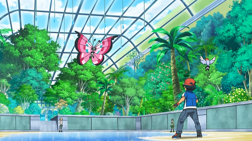 Pokemon XY_Satoshi & Viola Gym Battle