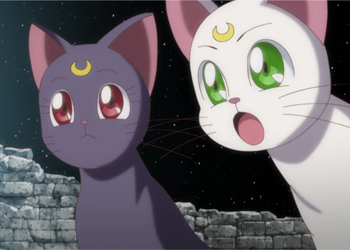 Anime mascots - Luna and Artemis 