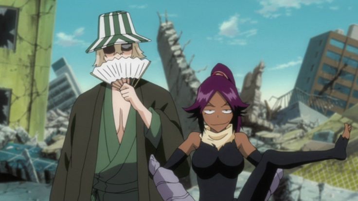 Bleach Kisuke Urahara & Yoruichi Shihouin