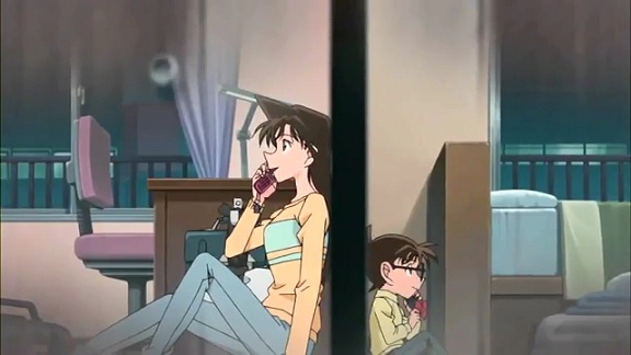 detective conan ran in danger