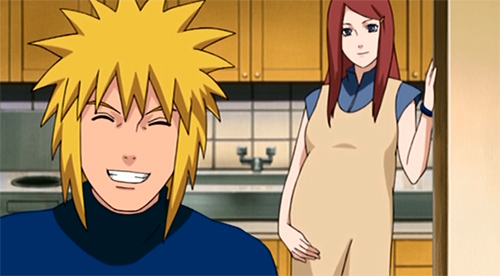 Minato Namikaze and Kushina Uzumaki