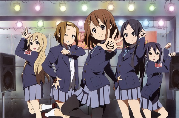 K-On girls posing as a group