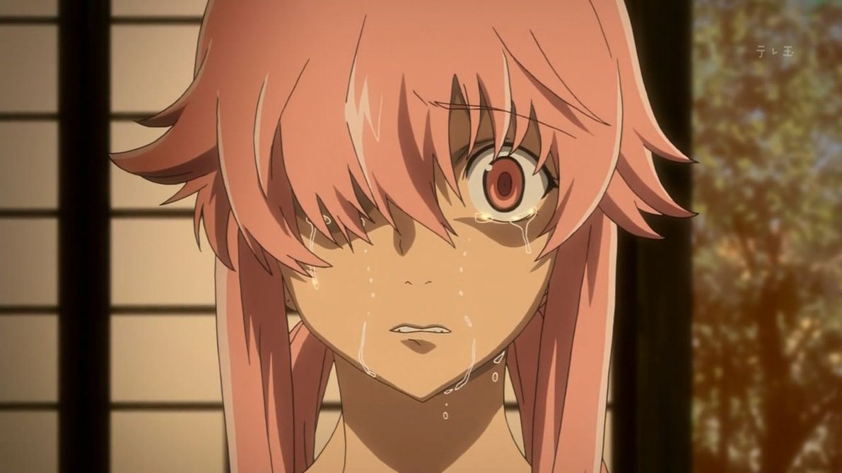mirai nikki yuno gasai crying