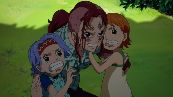 Bellemere, Nojiko & Nami - One Piece sad moments